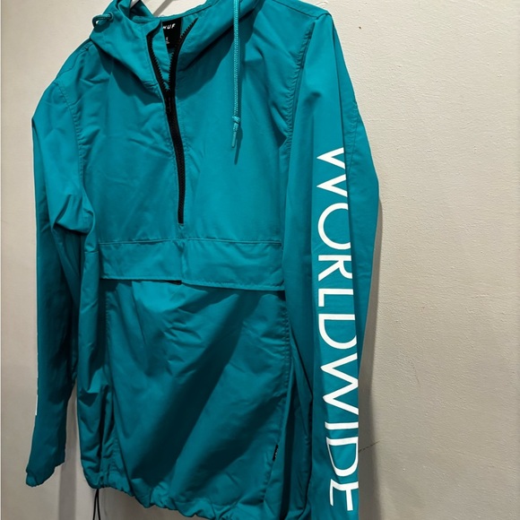 HUF Aqua Half-Zip Jacket size small men’s lightweight fall - Picture 16 of 16